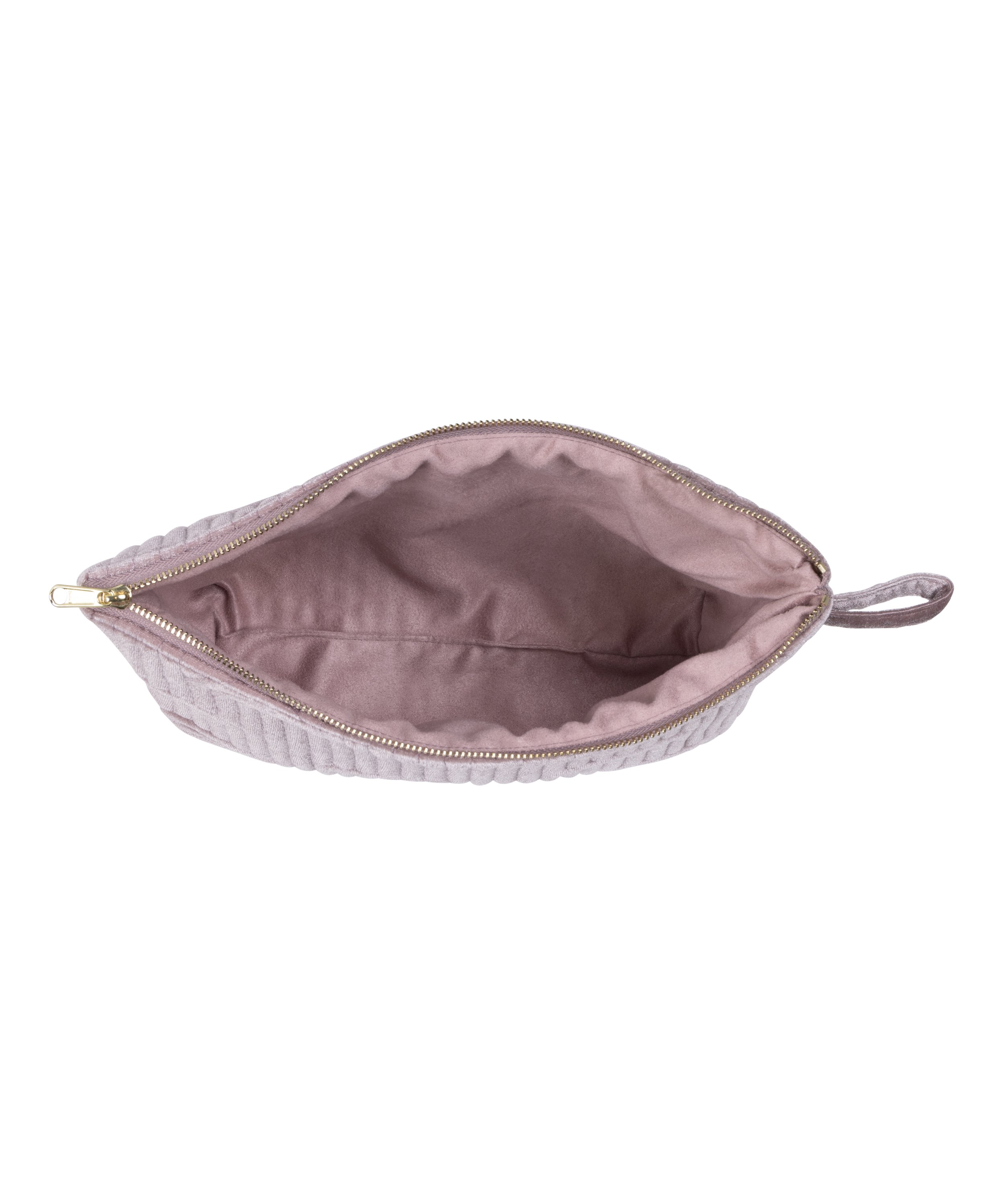 Stor sminkepung i velur, Lilla, main