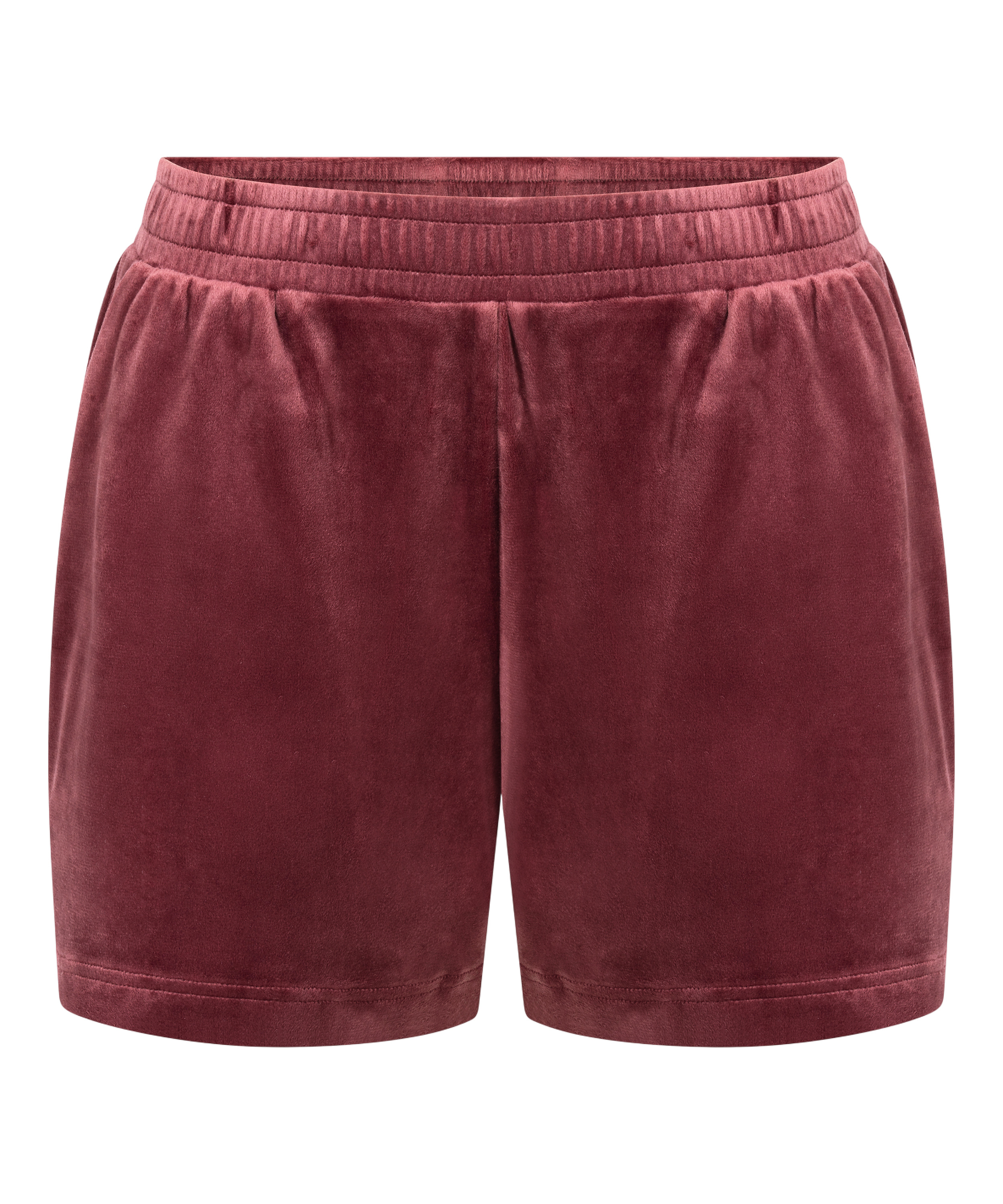 Velours Pocket shorts, R&oslash;d, main