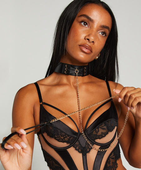 Private Choker Leash, Svart