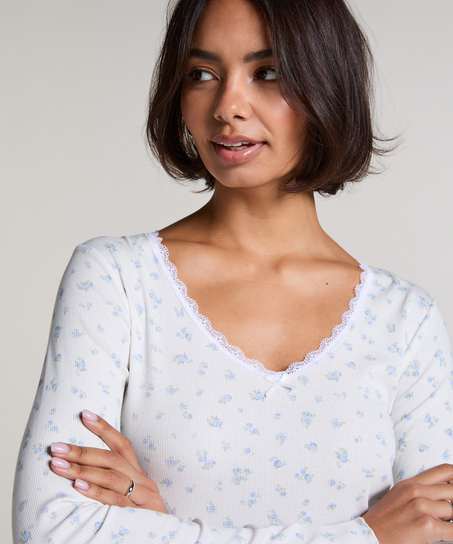 Pyjamassett – Ribbestrikket, Blå