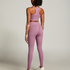 HKMX High waisted sømløs treningstights, Lilla