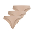 3-pakning invisible g-streng, Beige