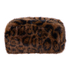 Sminkepung og leopard scrunchie sett, Svart