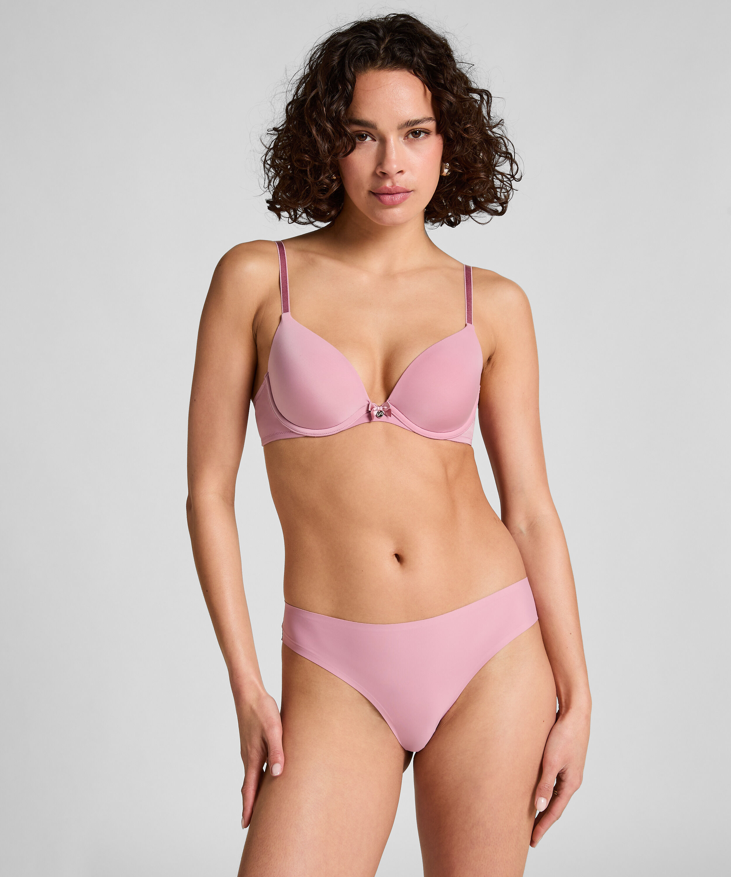 Invisible brasiliansk truse Lace Back, Rosa Invisible brasiliansk truse Lace Back, Rosa