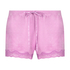 Velvet lace shorts, Rosa
