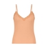 Cami-topp med blonderib, Rosa