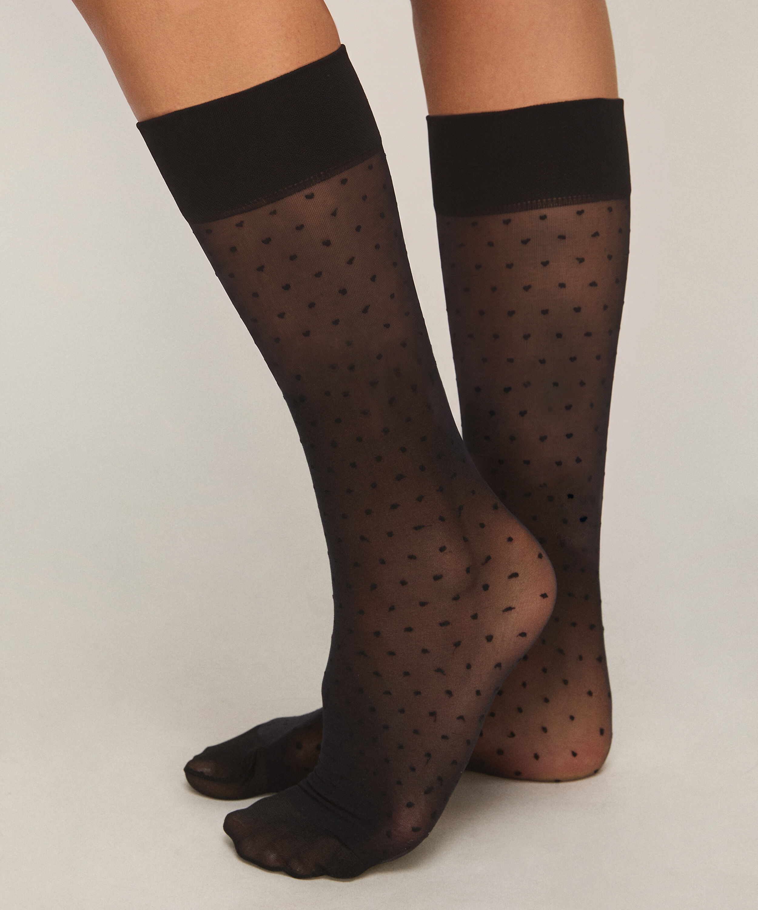 Sheer Sokker Dots