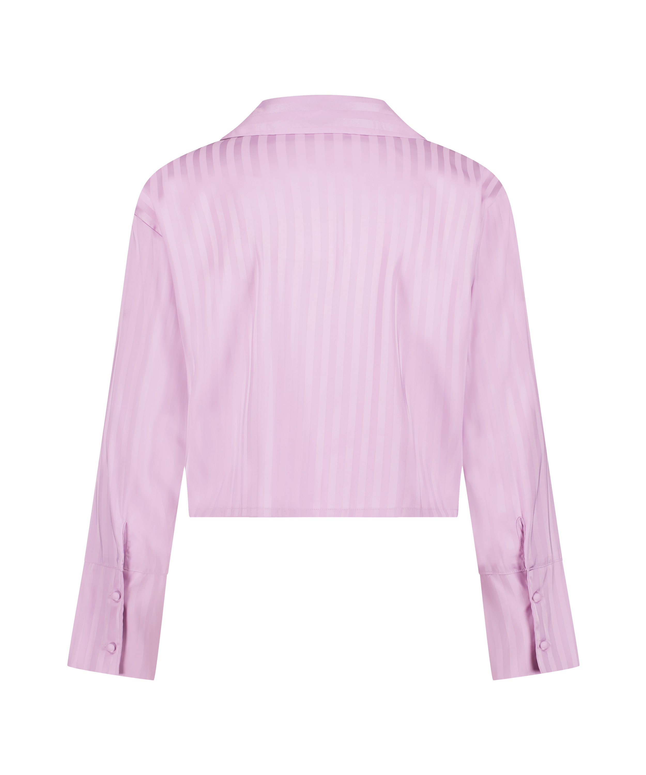 Langermet jakke i sateng, Lilla, main