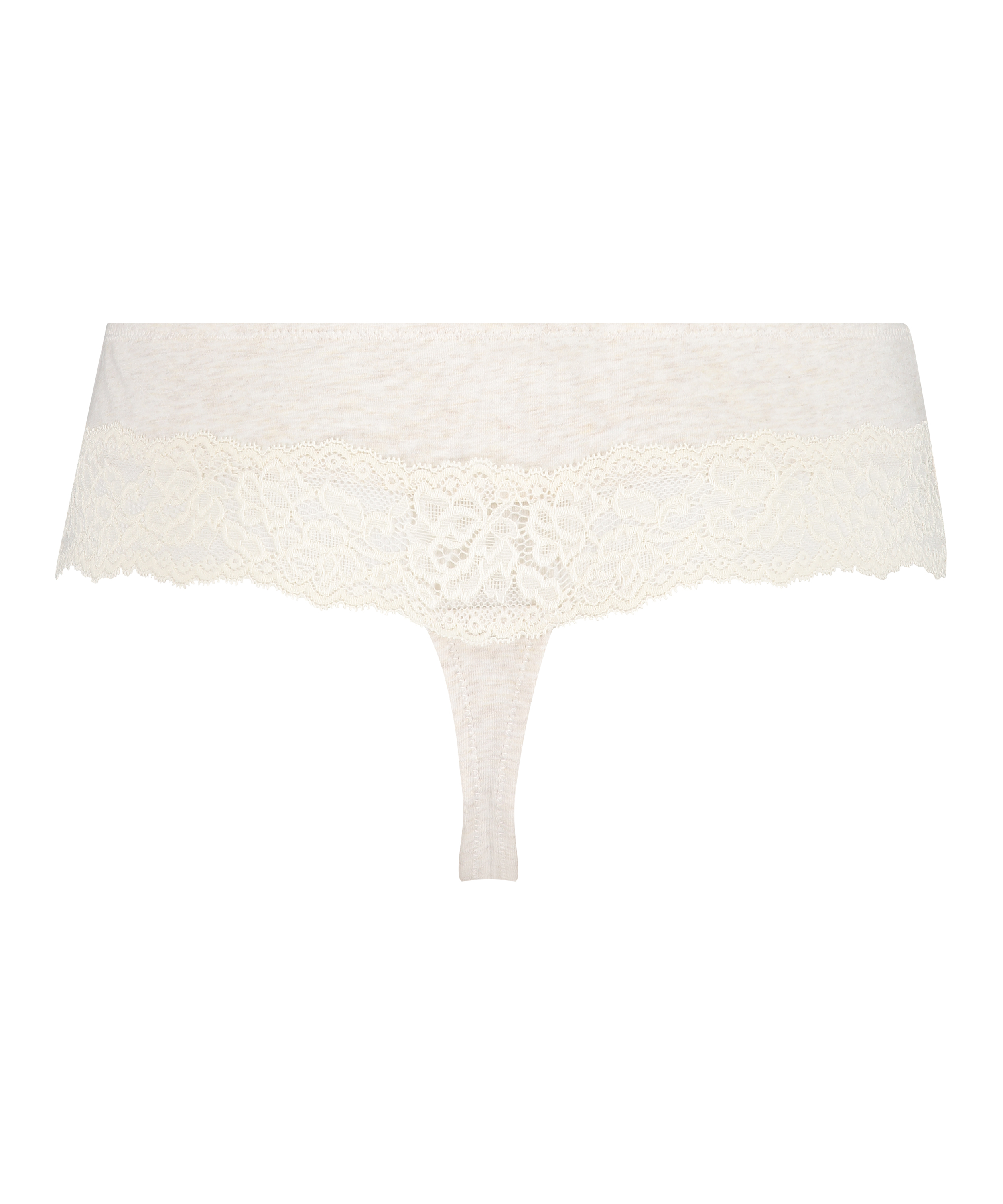 Hipster-string i bomull, Beige, main