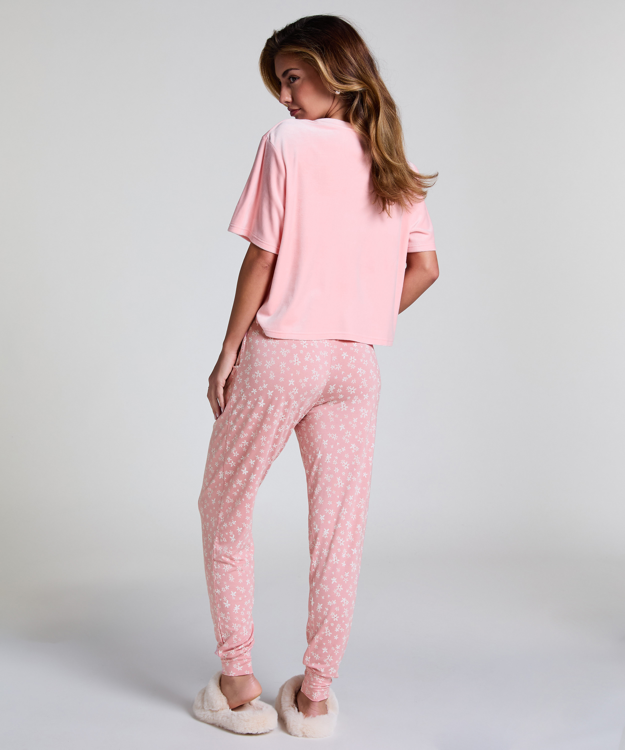 Pyjamabukser Jersey, Rosa, main