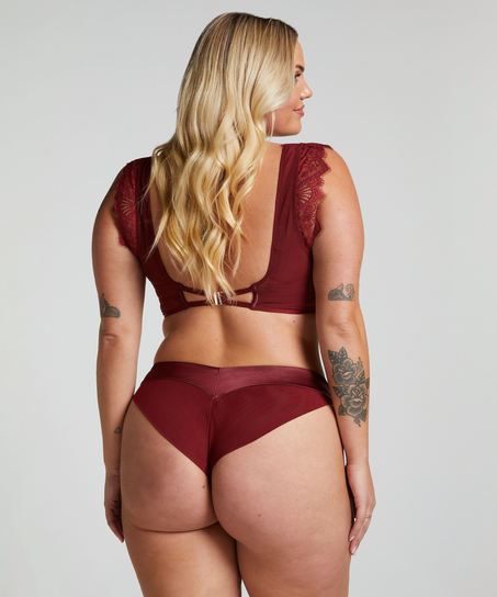 Uvattert longline bh med bøyle Zoe, Rød