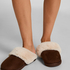 Betty Fake Fur Mule, Brun