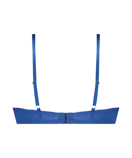 Uvattert bh med bøyle Anna, Blå
