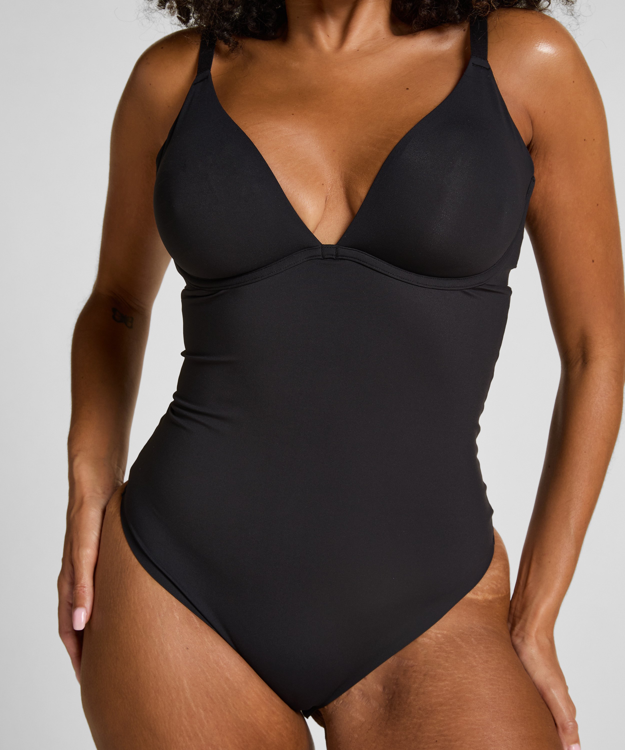 Glatt upolstret body, Svart, main