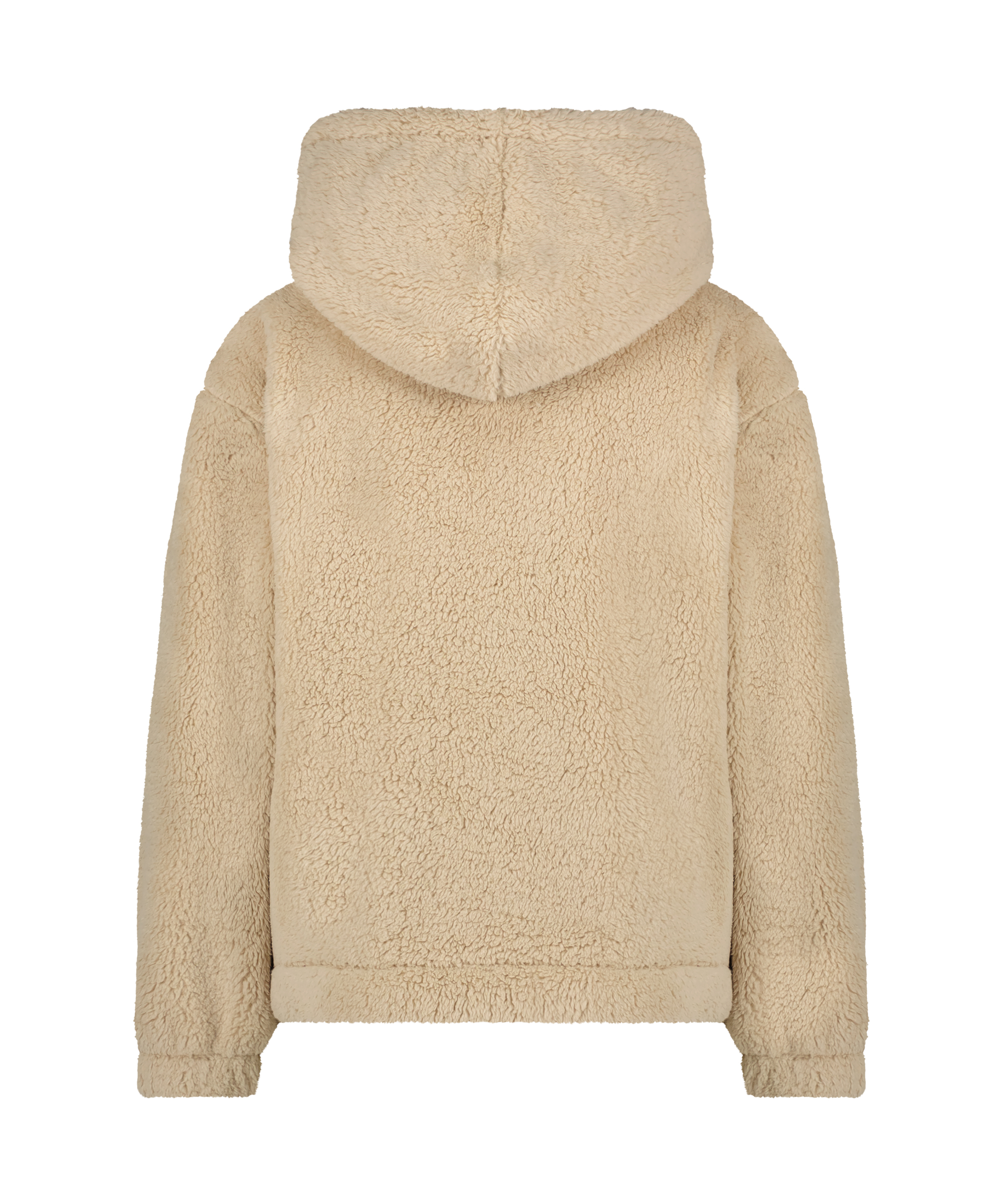 Fleece Snuggle hettegenser, Beige, main