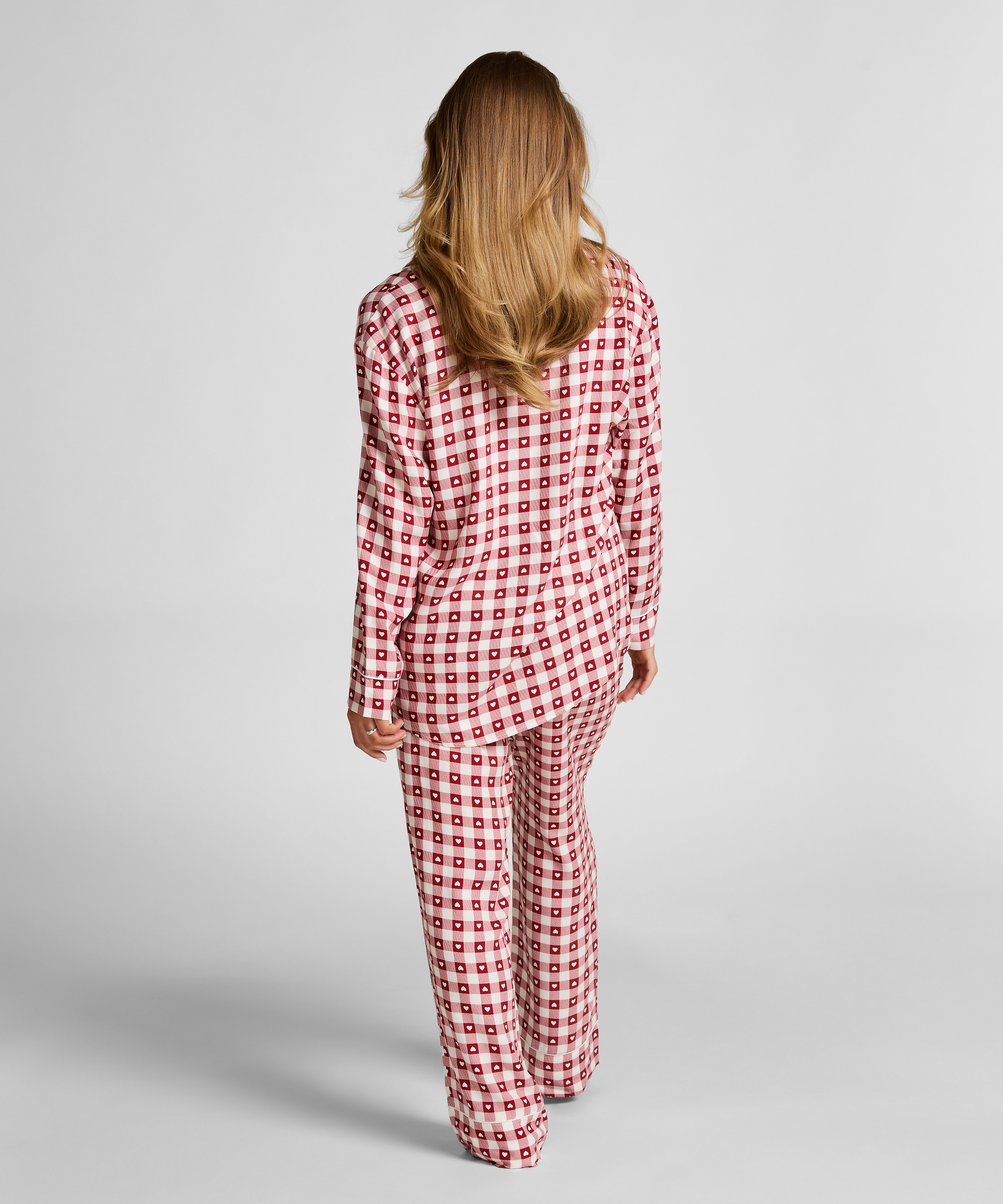 Pyjamassett twill, Rød, main