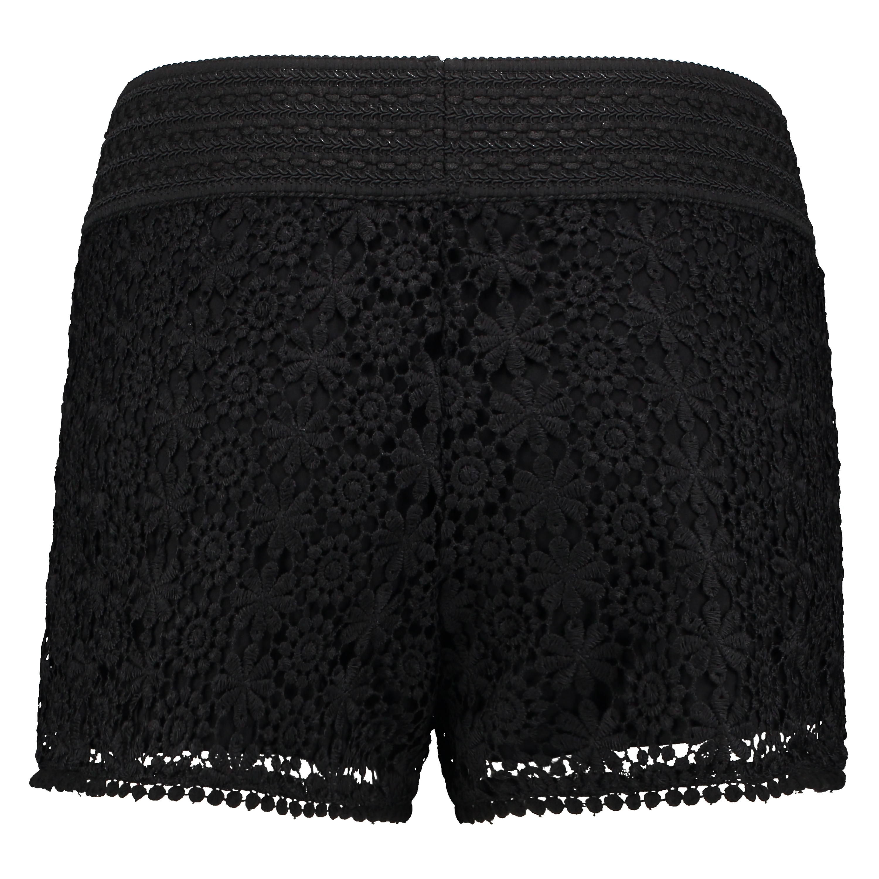 Crochetta Shorts, Svart, main
