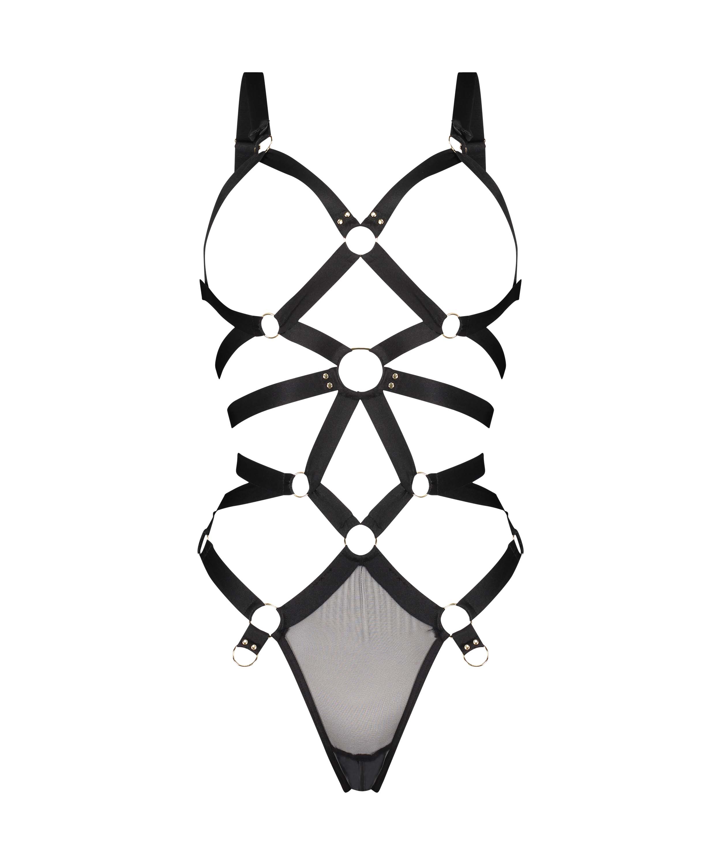 Private Jesse body med &aring;pent skritt, Svart, main