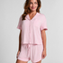 Essential kortermet jakke i jerseystoff, Rosa