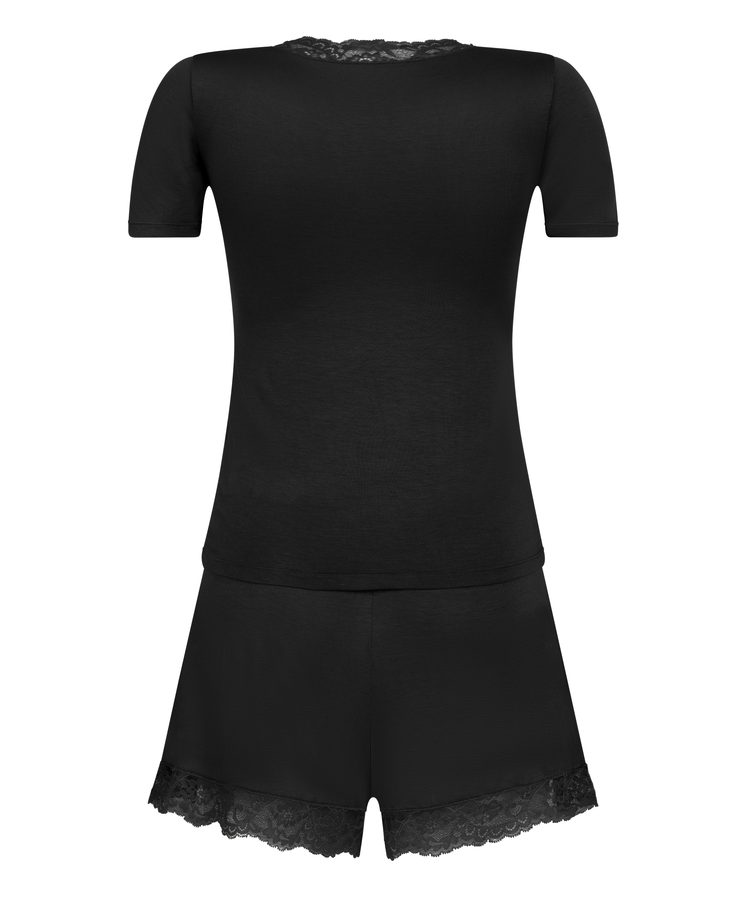 Jersey pysjamassett, Svart, main