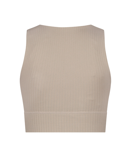 HKMX sømløs sports-BH, Beige
