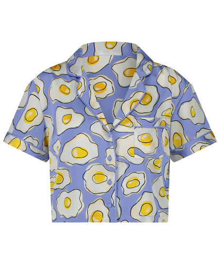 Kortermet jakke i sateng, Lilla