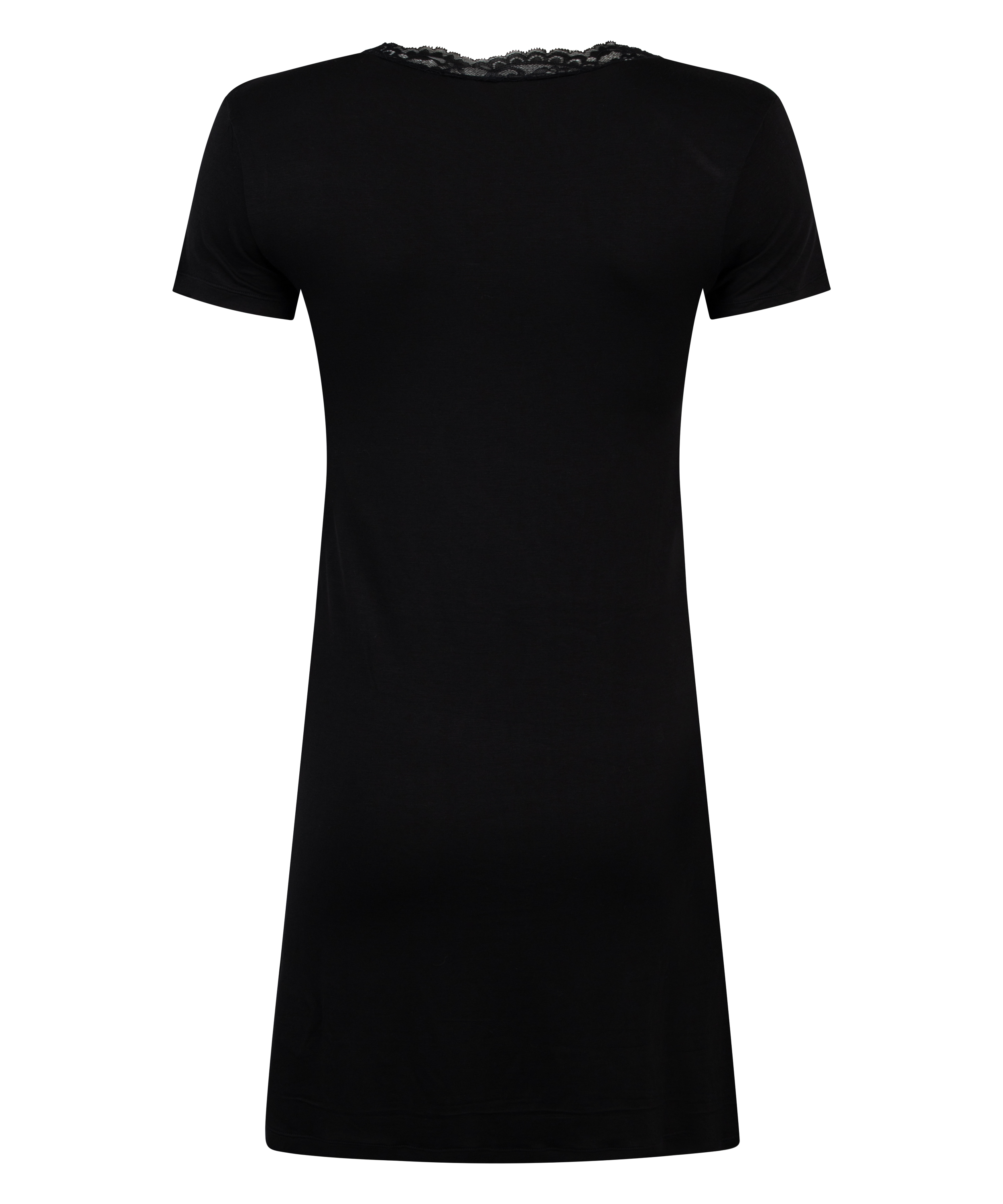 Nattskjorte Jersey, Svart, main