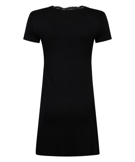 Nattskjorte Jersey, Svart