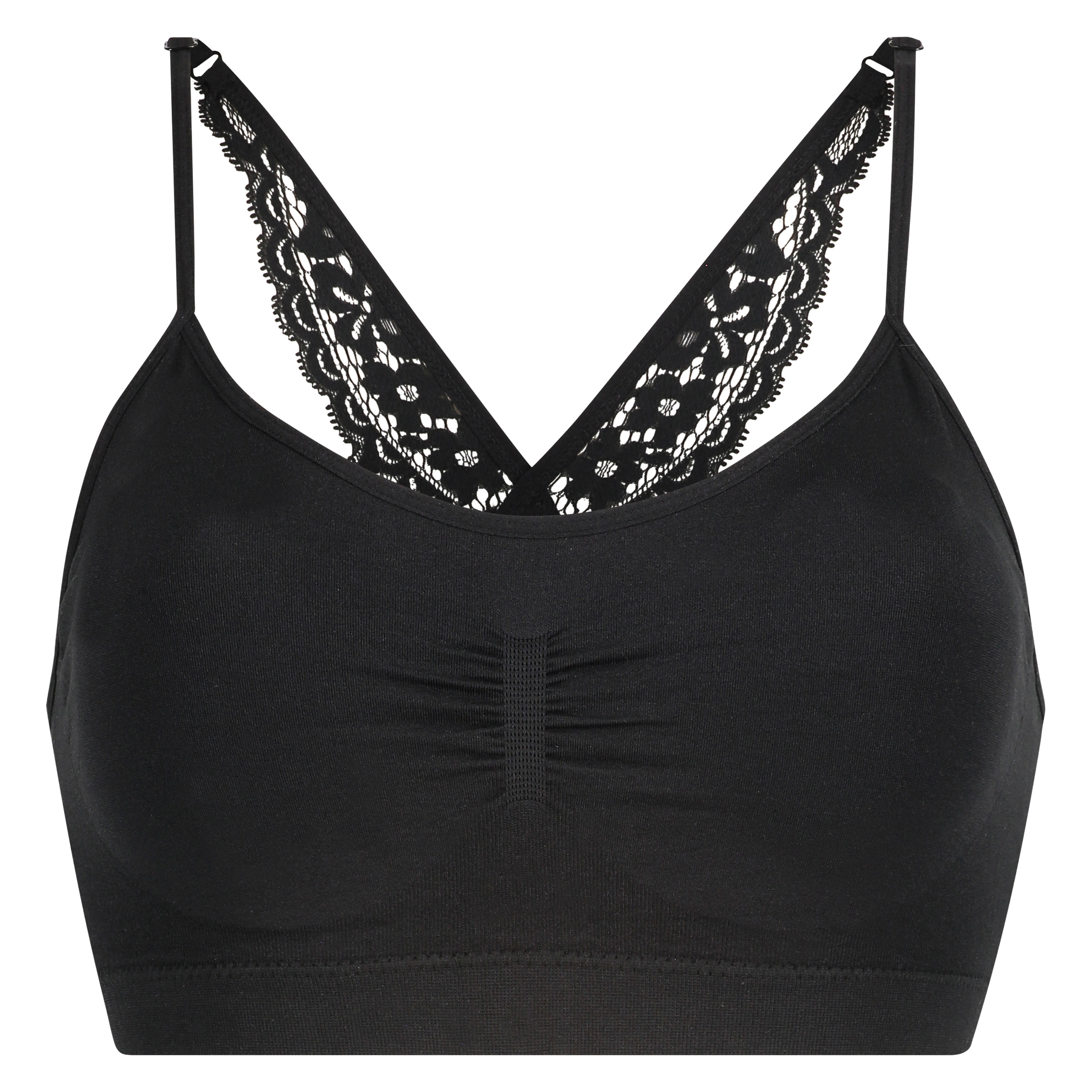 Marine sømløs bralette, Svart, main