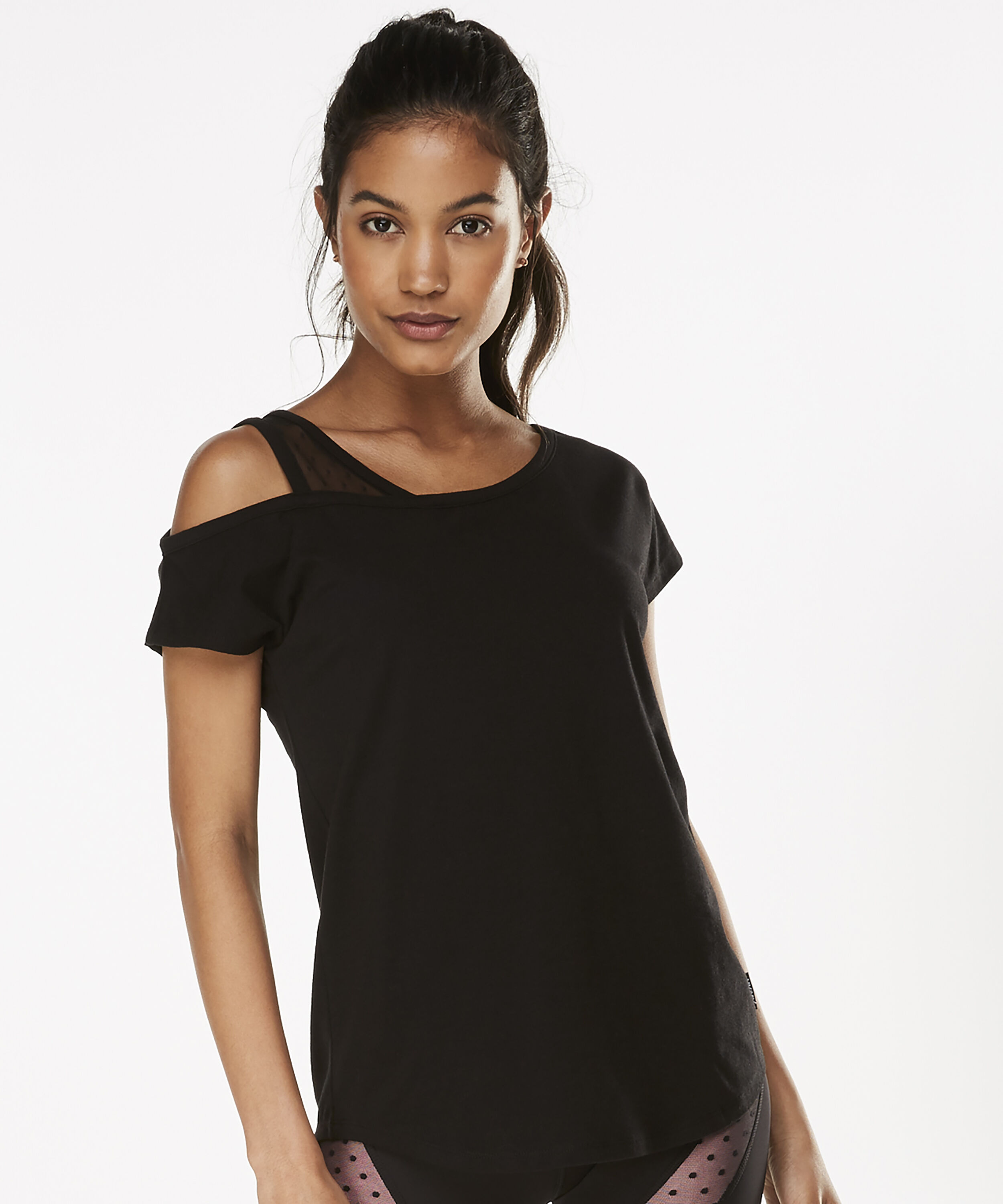 HKMX Branded Short Sleeved Sports Shirt, Svart