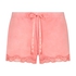 Velvet lace shorts, Rosa