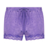 Velvet lace shorts, Lilla