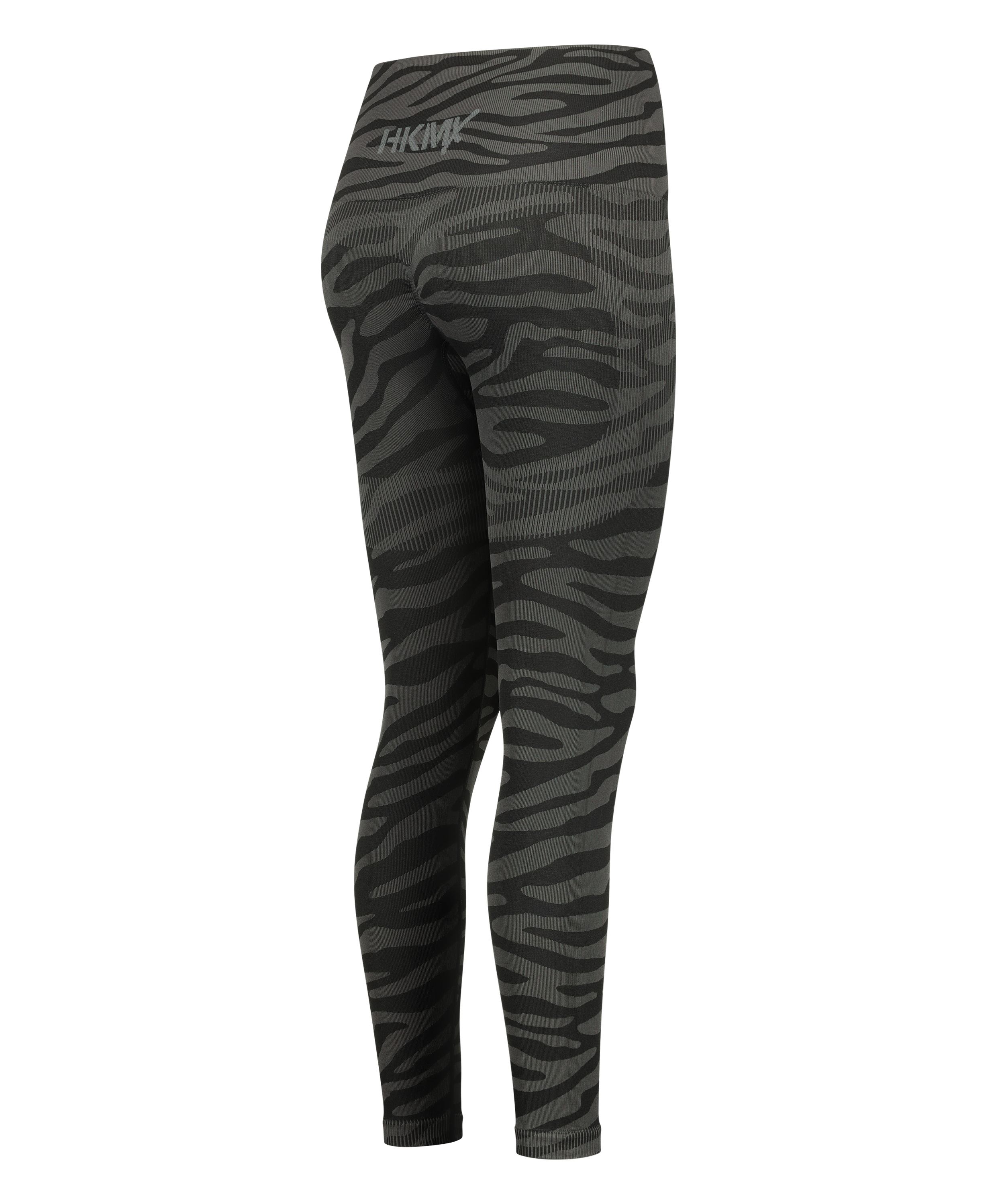 HKMX High waisted s&oslash;ml&oslash;s treningstights, Svart, main