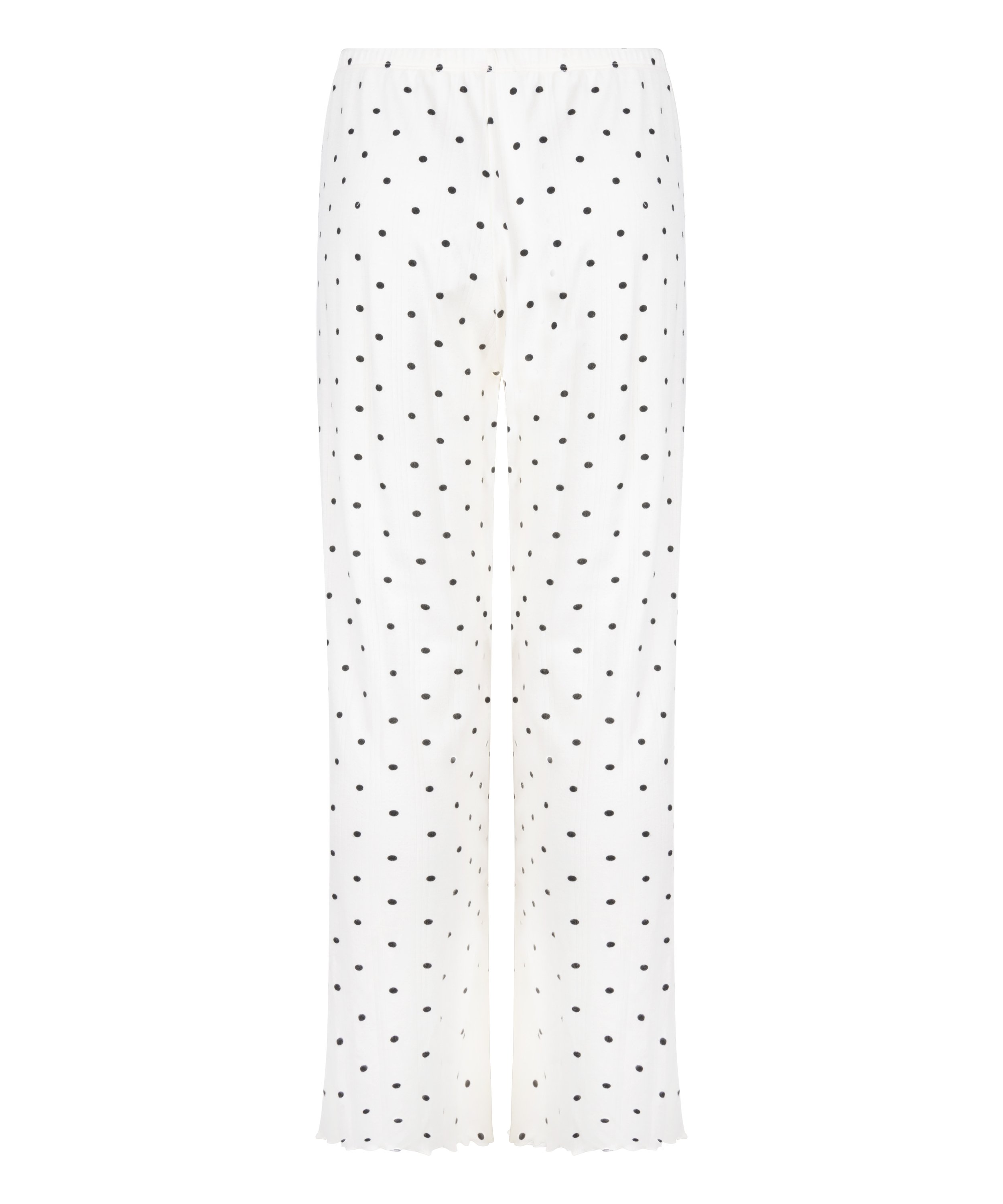 Pyjama Pant Loose Pointelle, Hvit, main