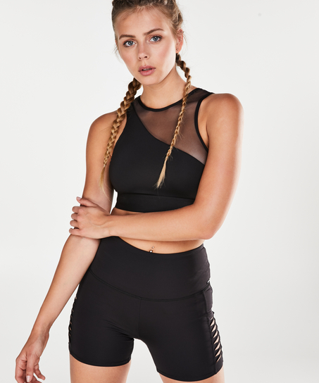 HKMX The Classic Level 1 Sports Bra, Svart