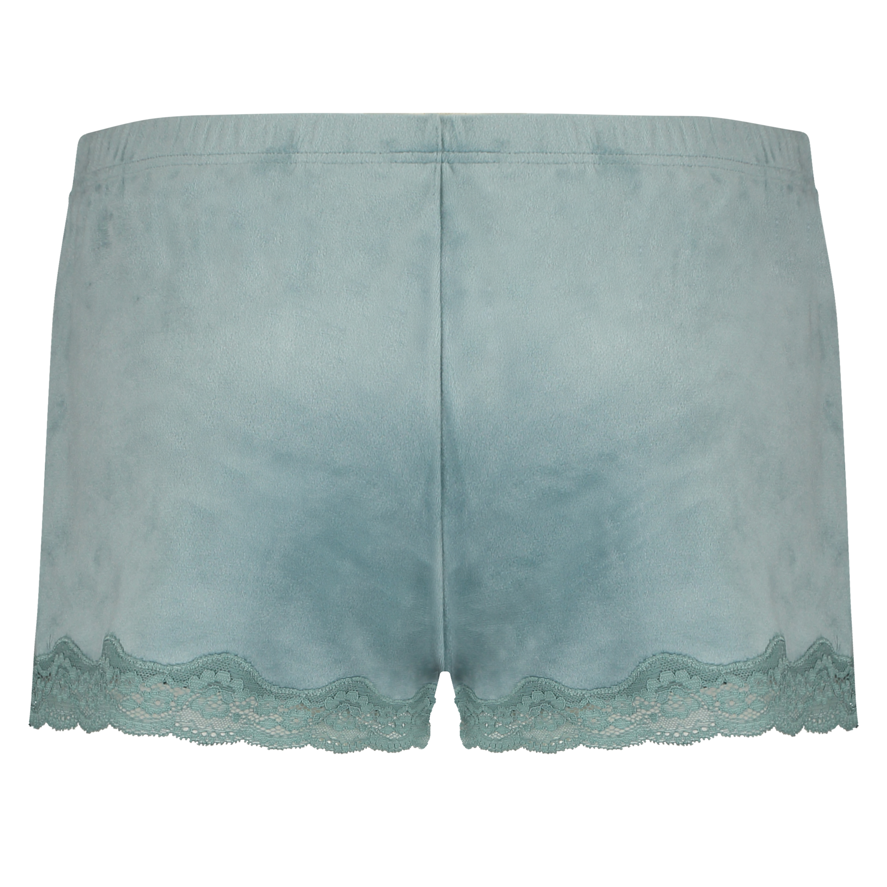 Velvet lace shorts, Grønn, main