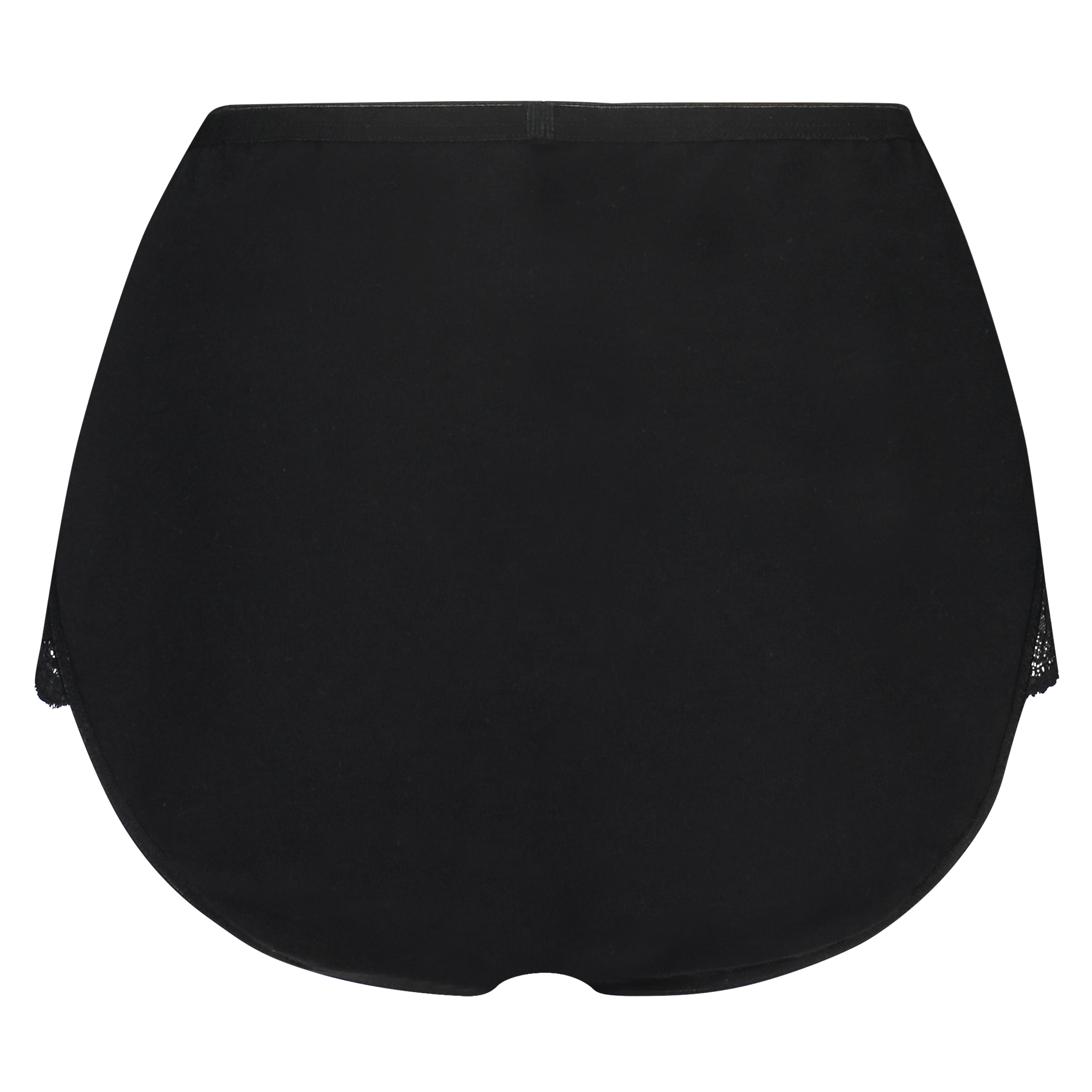 Lace Maxi supersliptruse i bomull, Svart, main