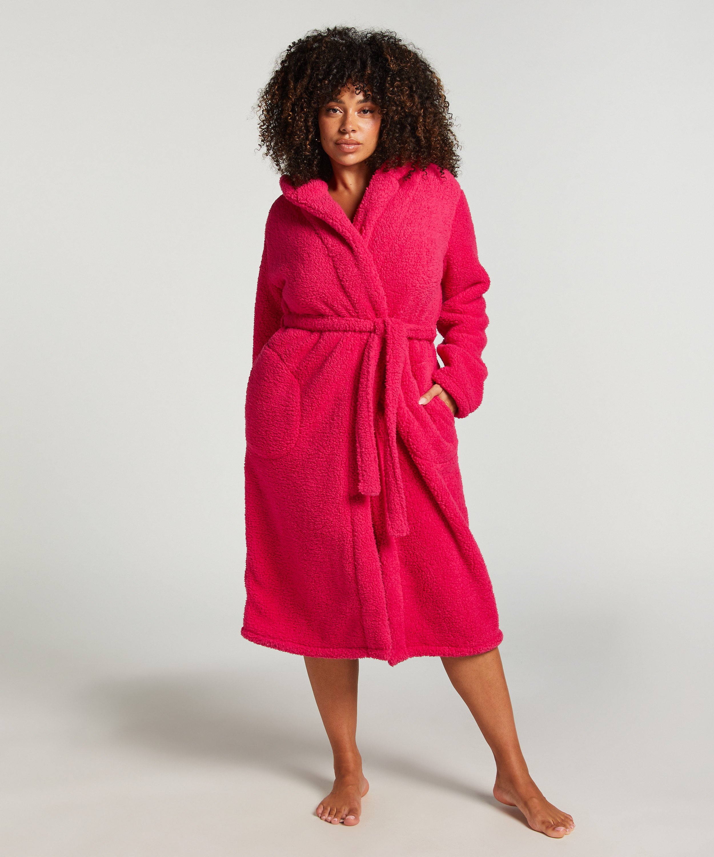 Badekåpe Fleece, Rosa, main