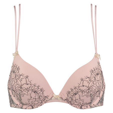 Padded underwired maximizer bra Nella, Rosa