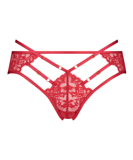 Iggy brasiliansk truse med fransk åpning, Rød