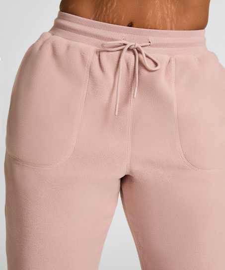 Jogger sporty fleece, Rosa