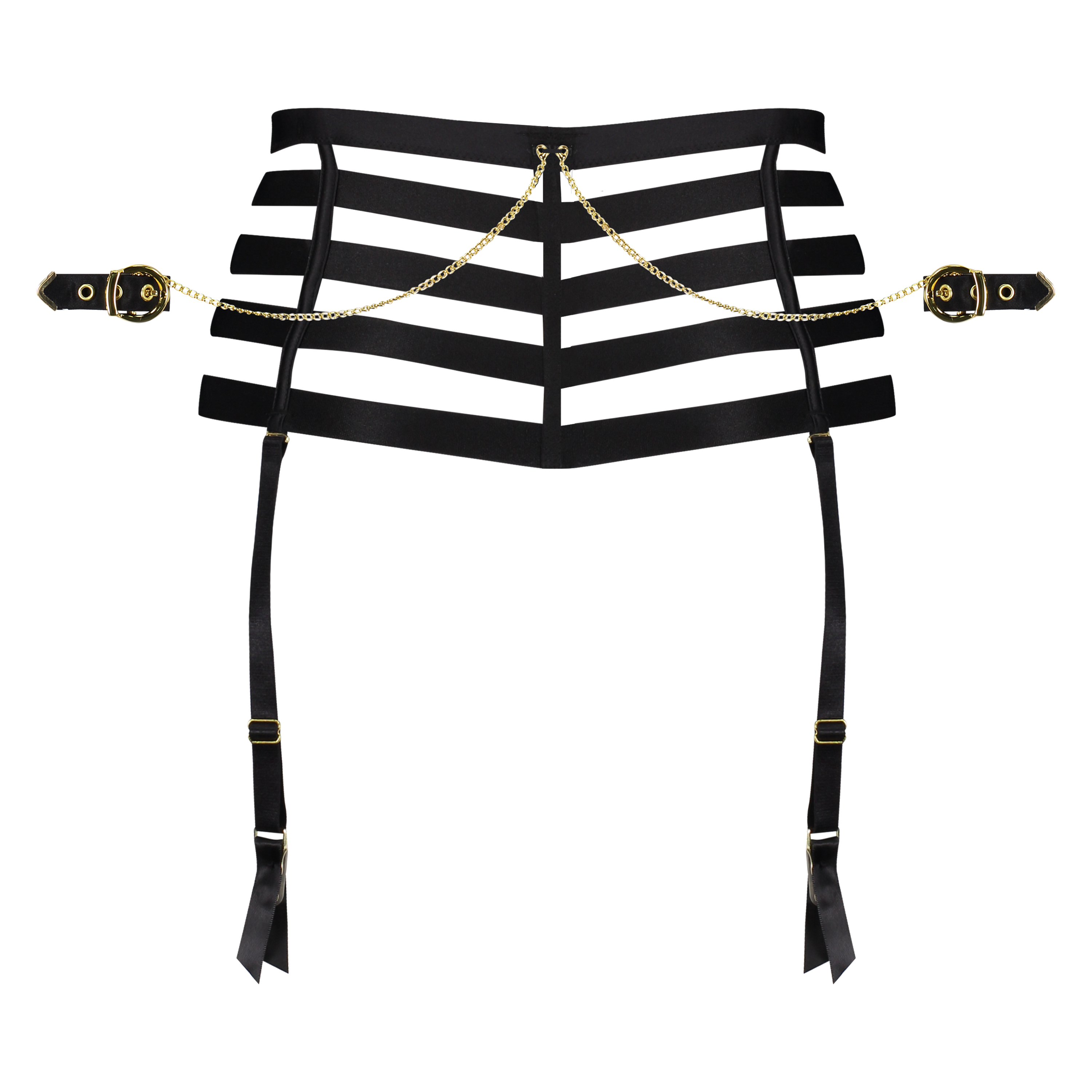 Honey High Open Crotch Brazilian, Svart, main