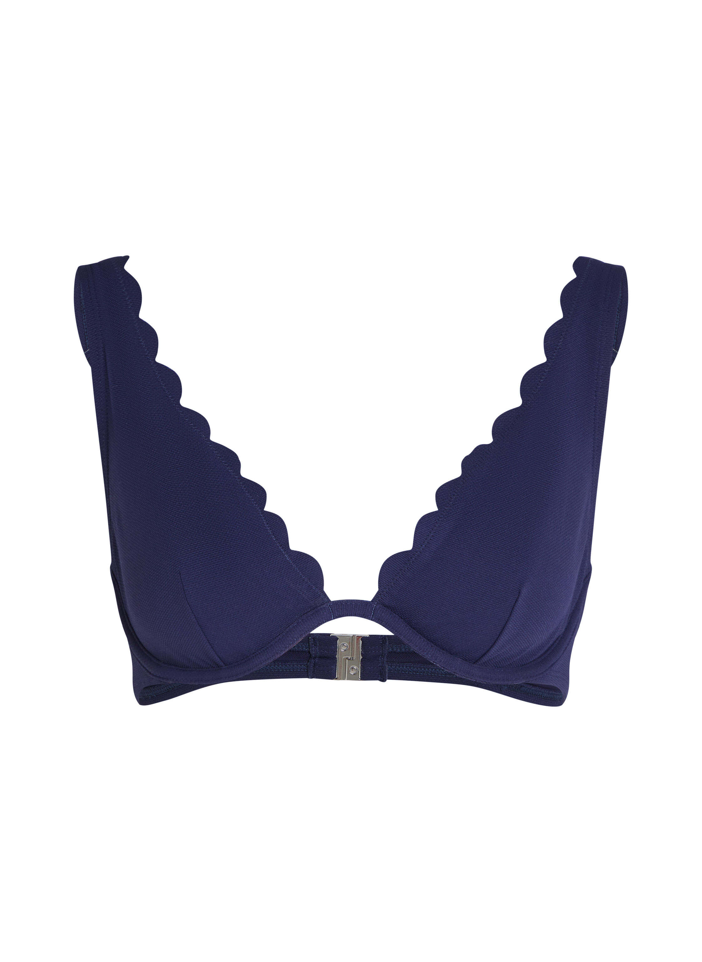 Upolstret bikinitopp med spiler Scallop
