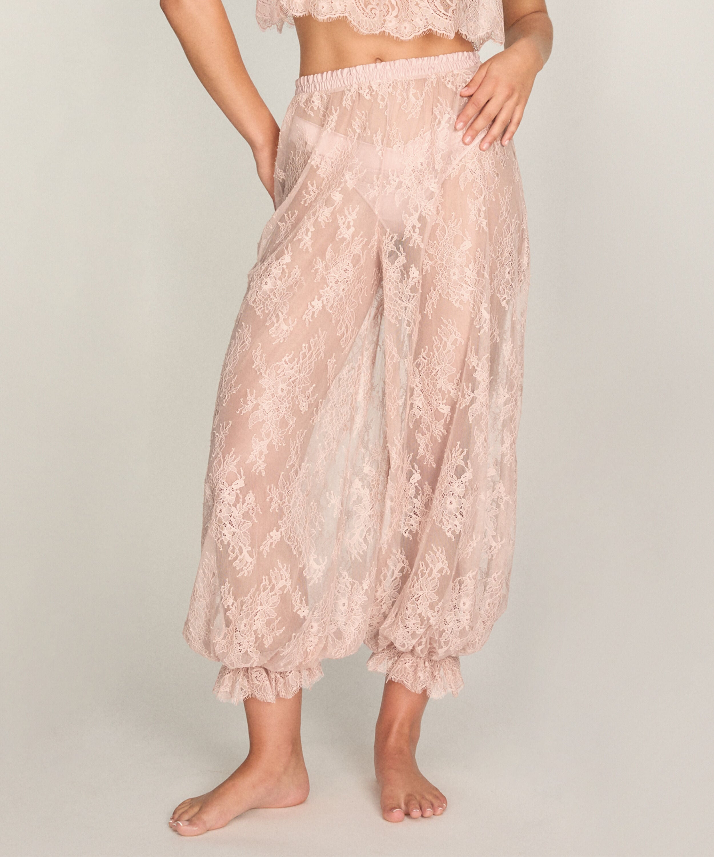 Jogger Allover Lace Legacy, Rosa Jogger Allover Lace Legacy, Rosa