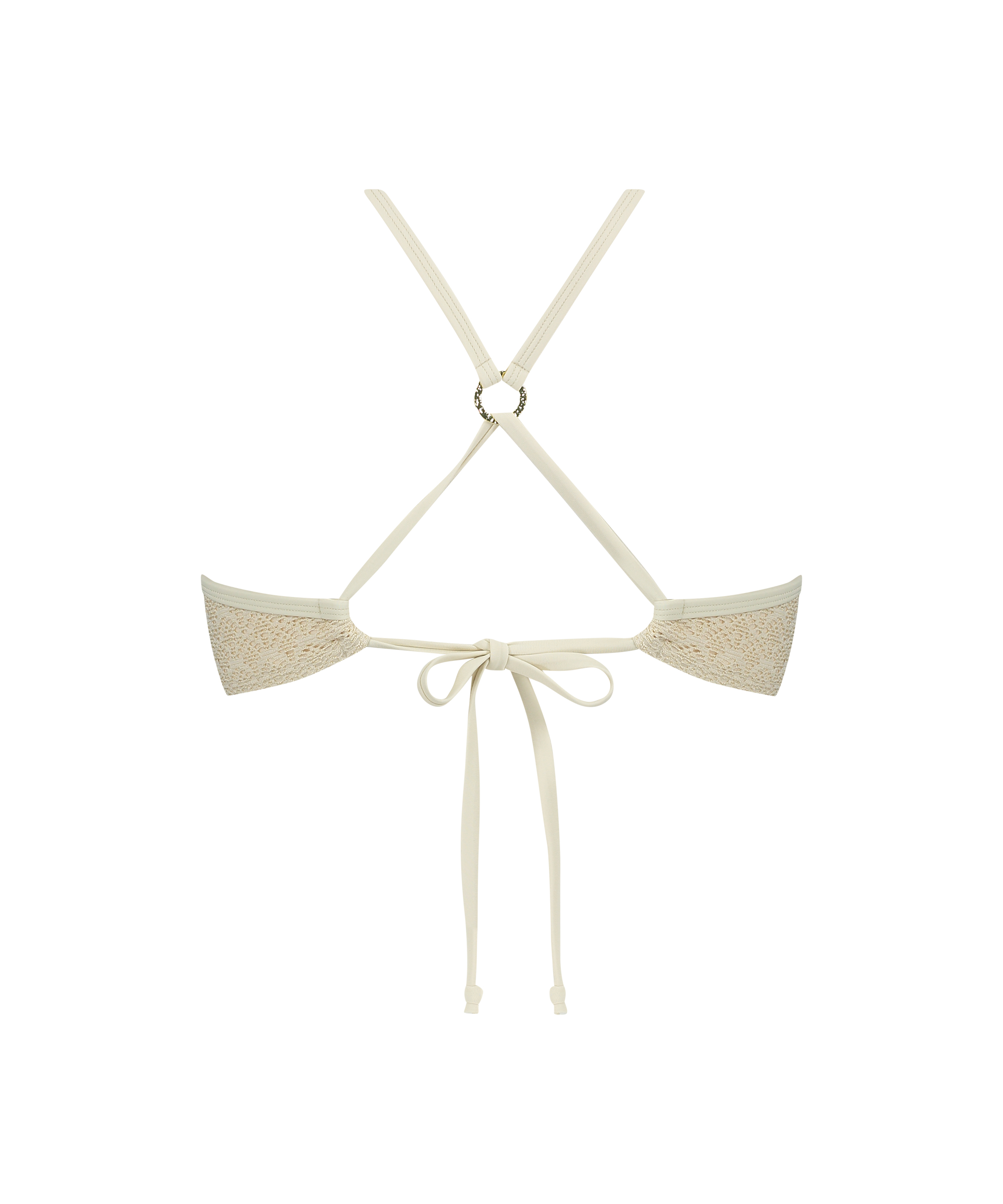 Bikini push-up Top Lurex Crochet, Hvit, main