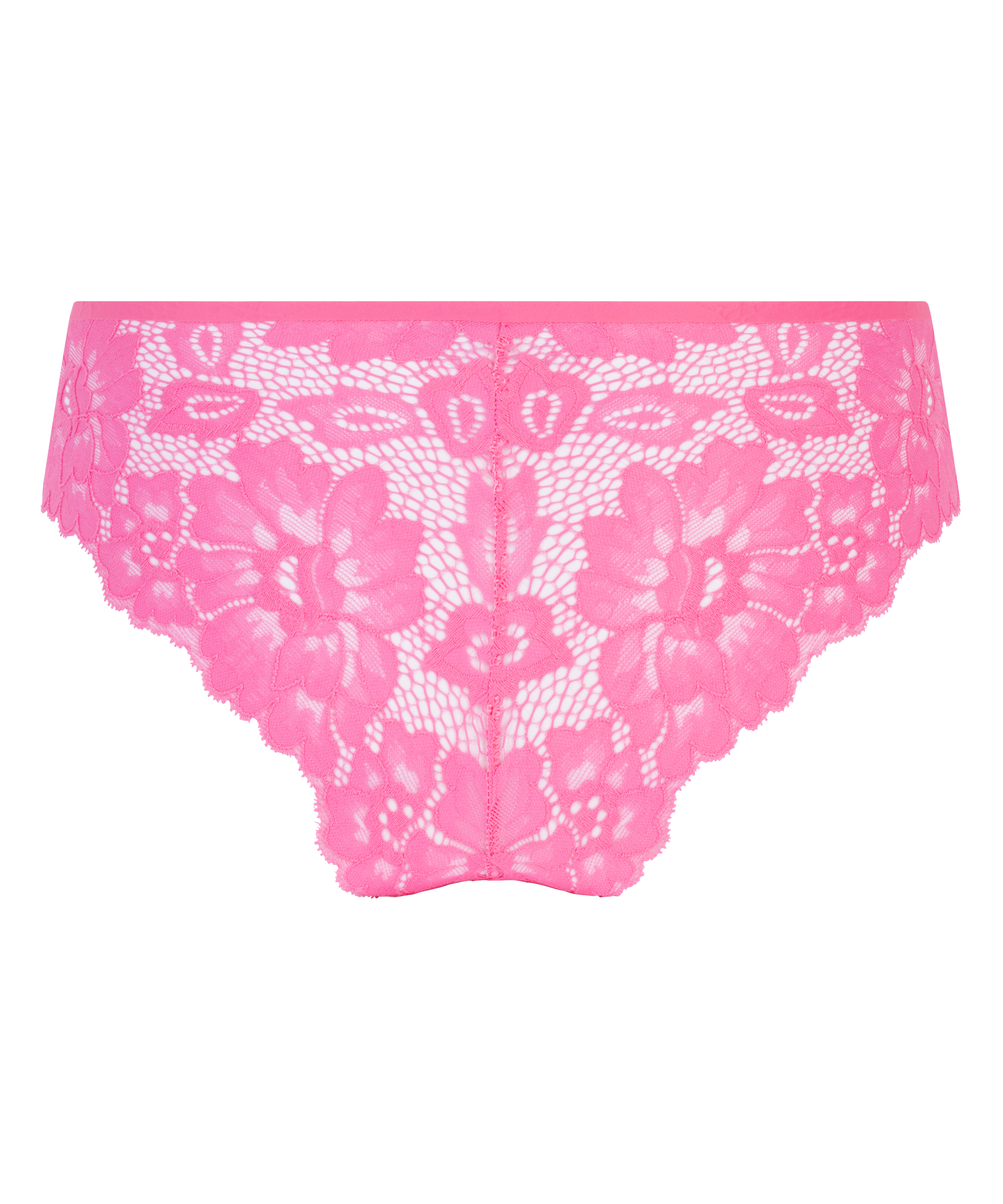 Invisible brasiliansk truse Lace Back, Rosa, main