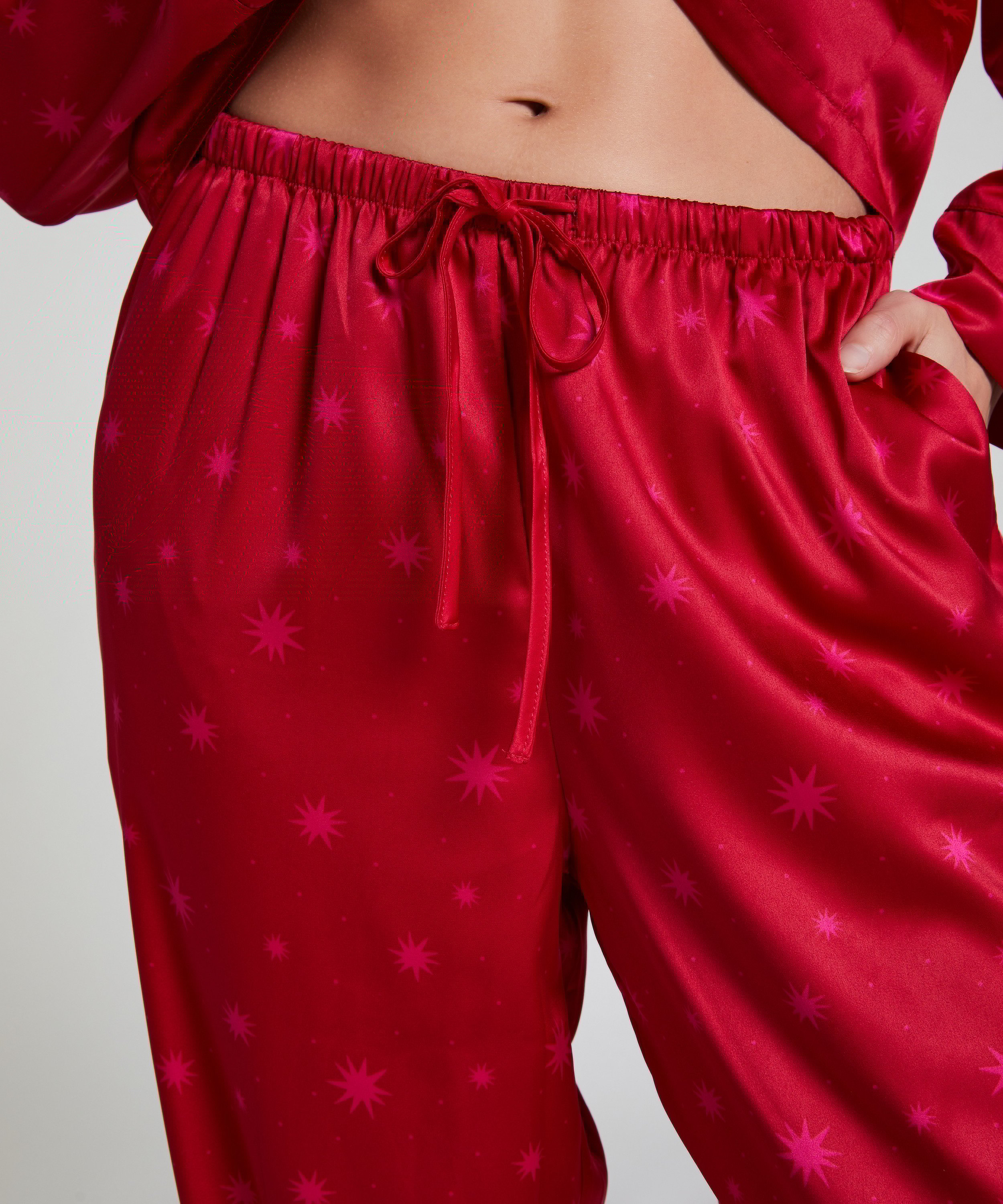 Satengbukser, Rød, main