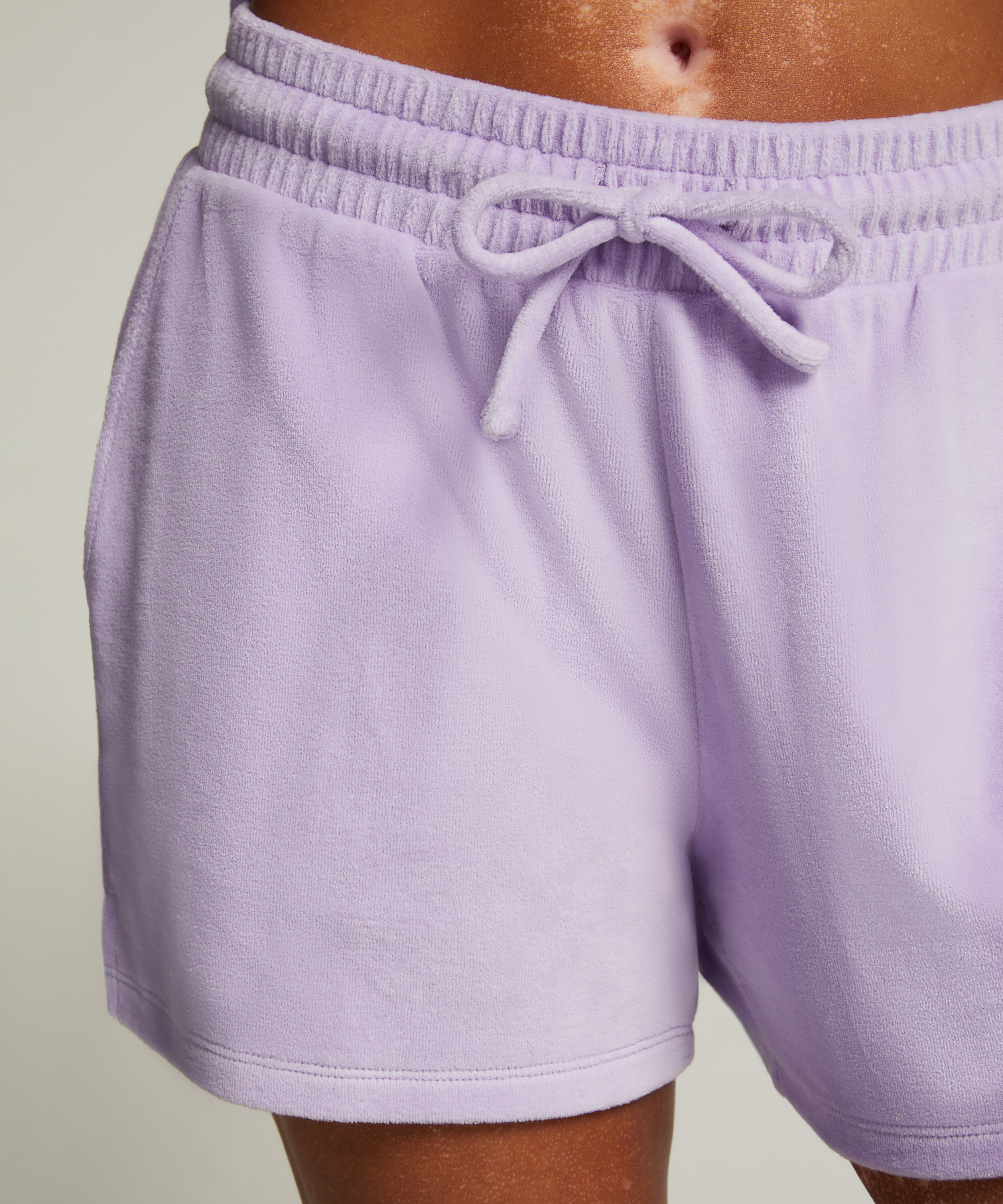 Velours Pocket shorts, Lilla, main