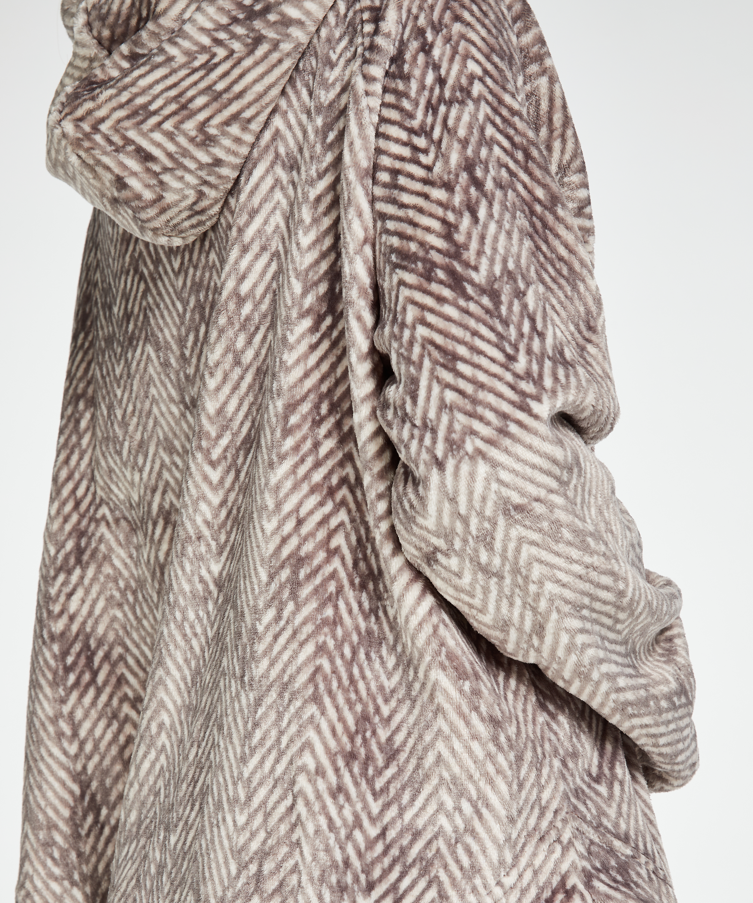 Flanellfleece jakke, Gr&aring;, main