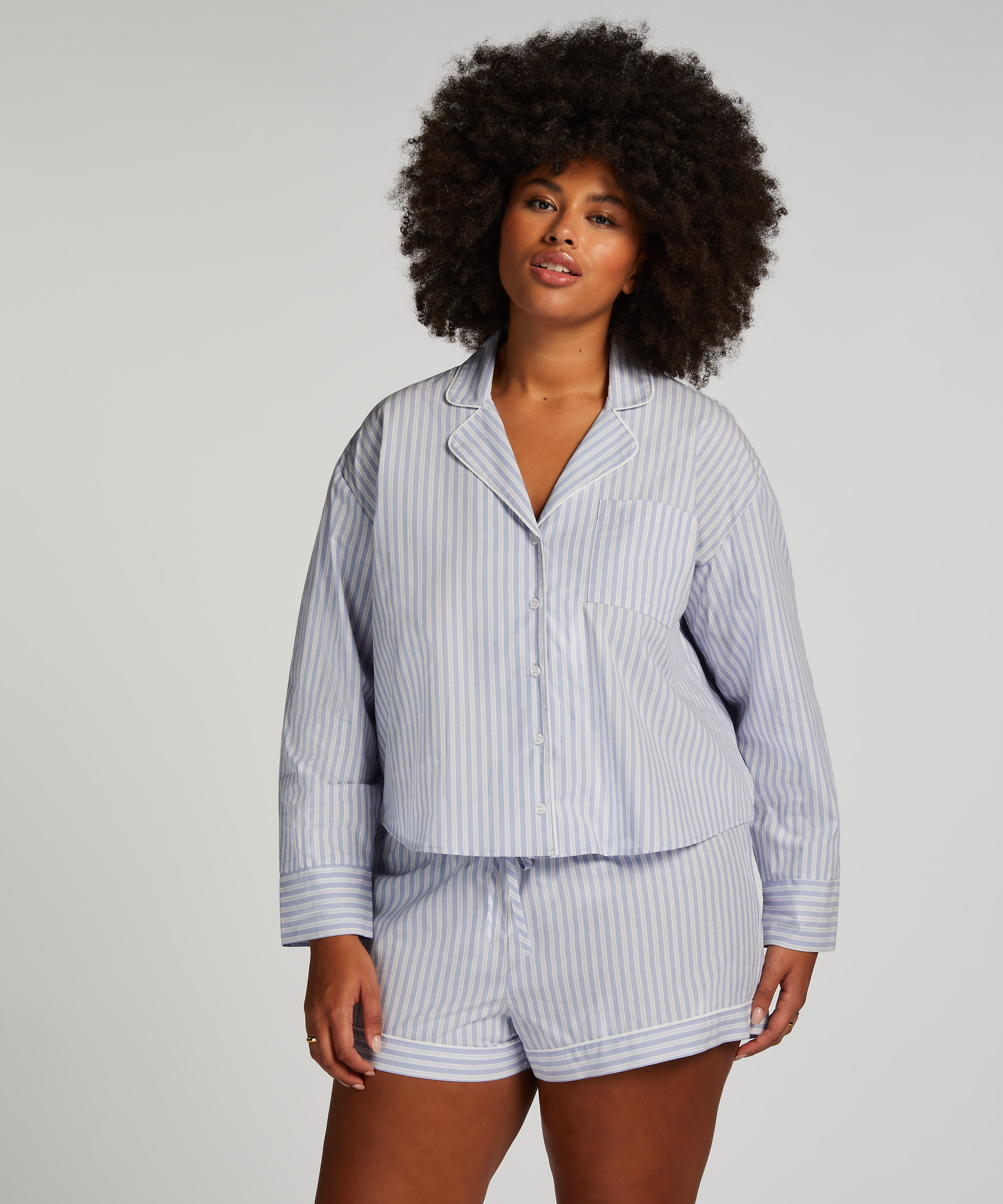 Cotton shorts, Bl&aring;, main